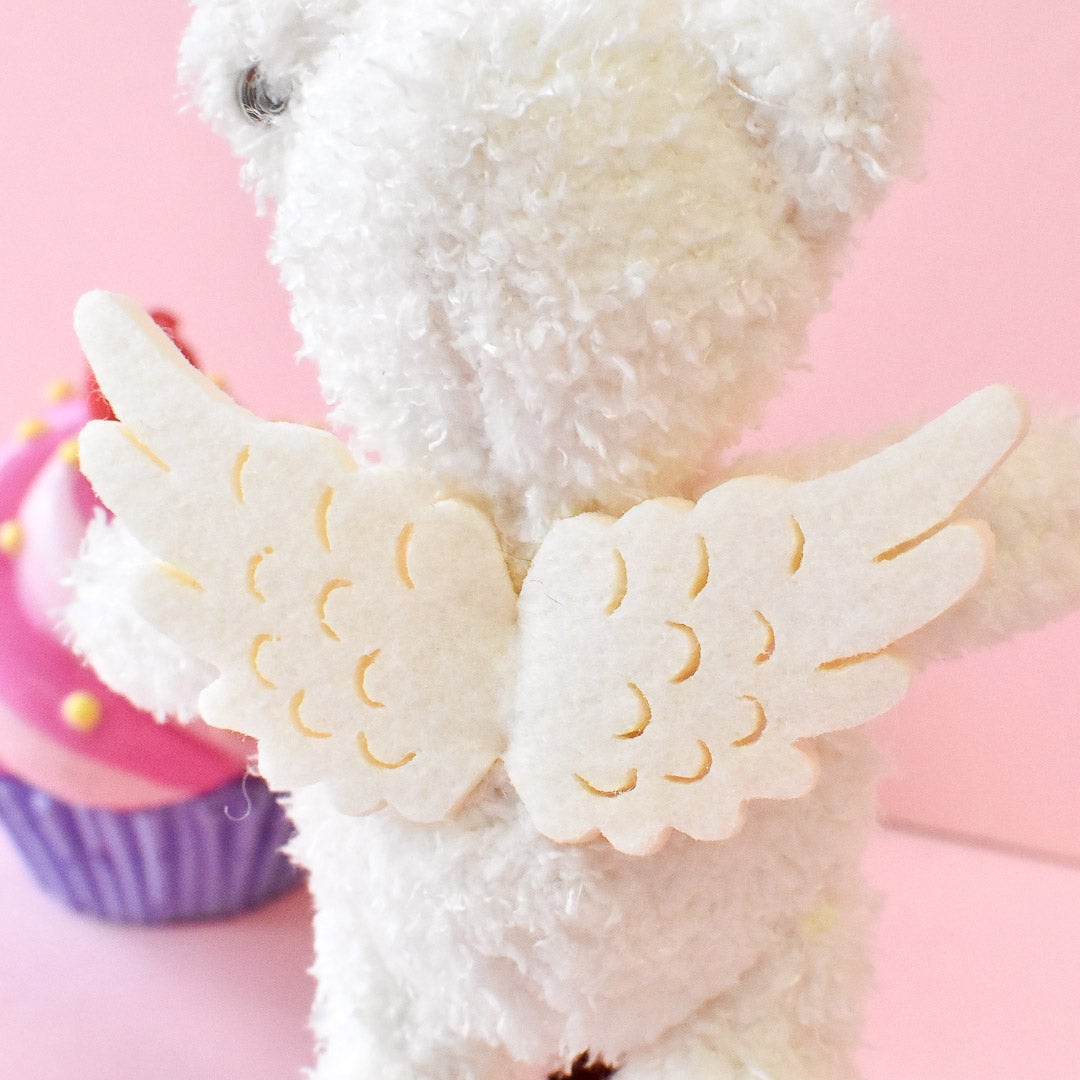 シュタイフ ソフトキーリング・テディベア ロッテ（エンジェル