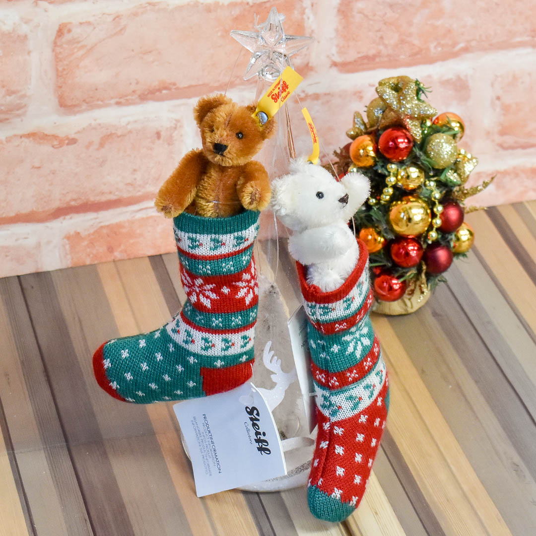 シュタイフ ミニテディベア in ソック | Dear Bear 目黒店