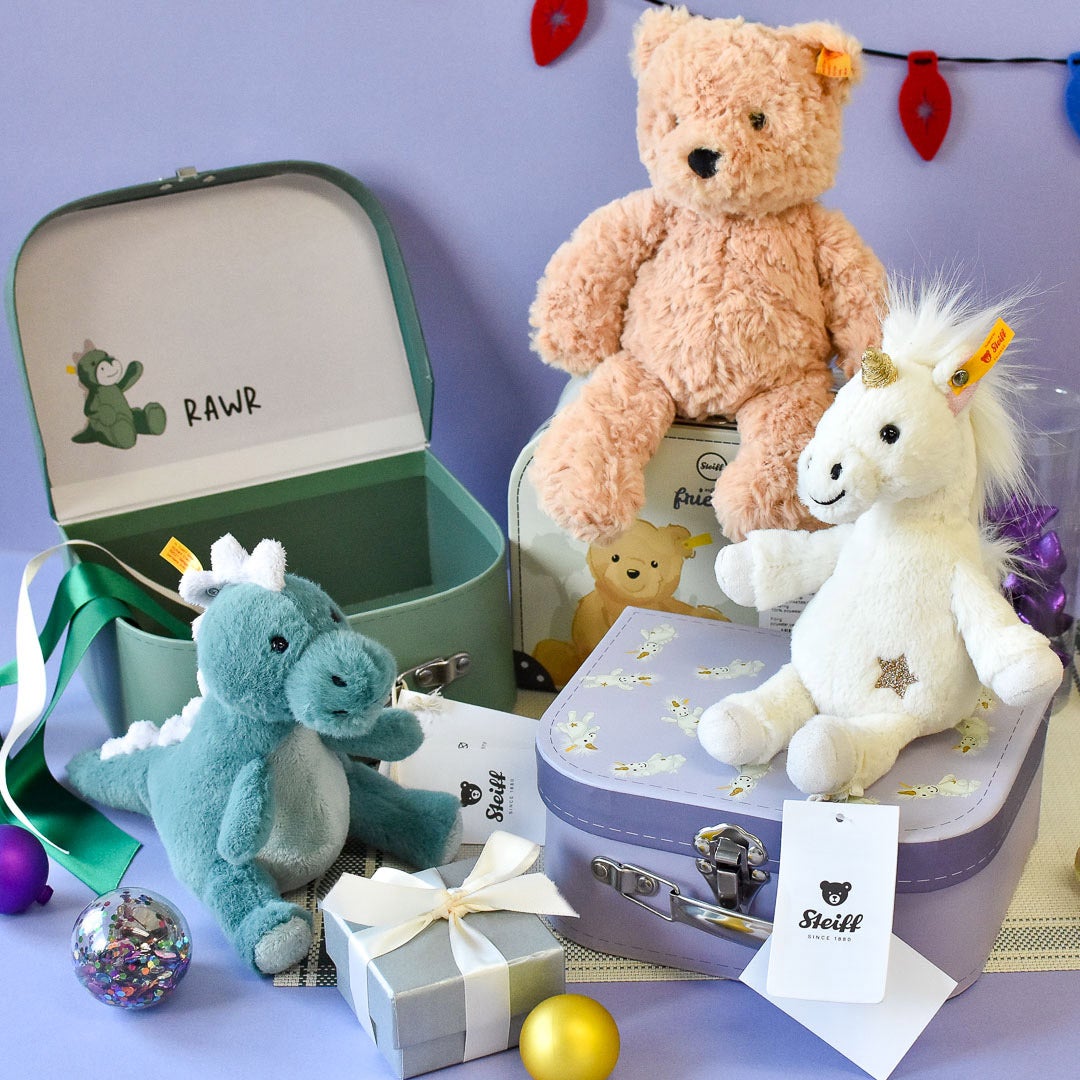 ひページ ジュディsサイズフルセット シュタイフ テディベアのジミー スーツケース | Dear Bear 目黒店