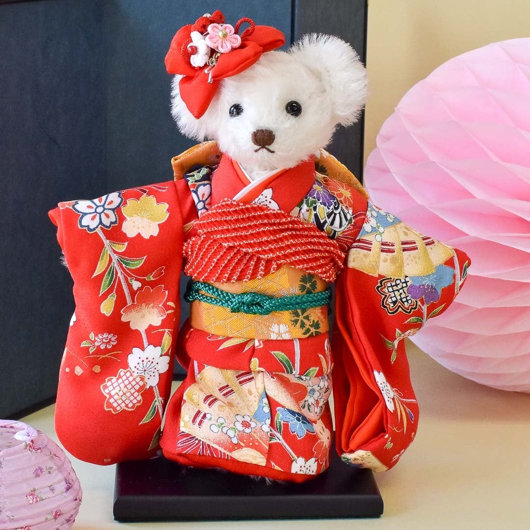 KOTO BEARS 向当まり&あけみ『きものベア 美央』 | Dear Bear 目黒店